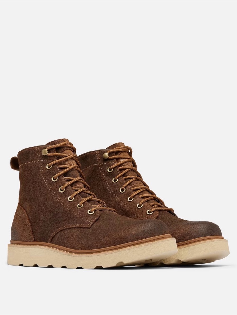 Sorel SLABTOWN 62’ SIX Men's Brown Waterproof Suede Leather Lace-Up Work Boots